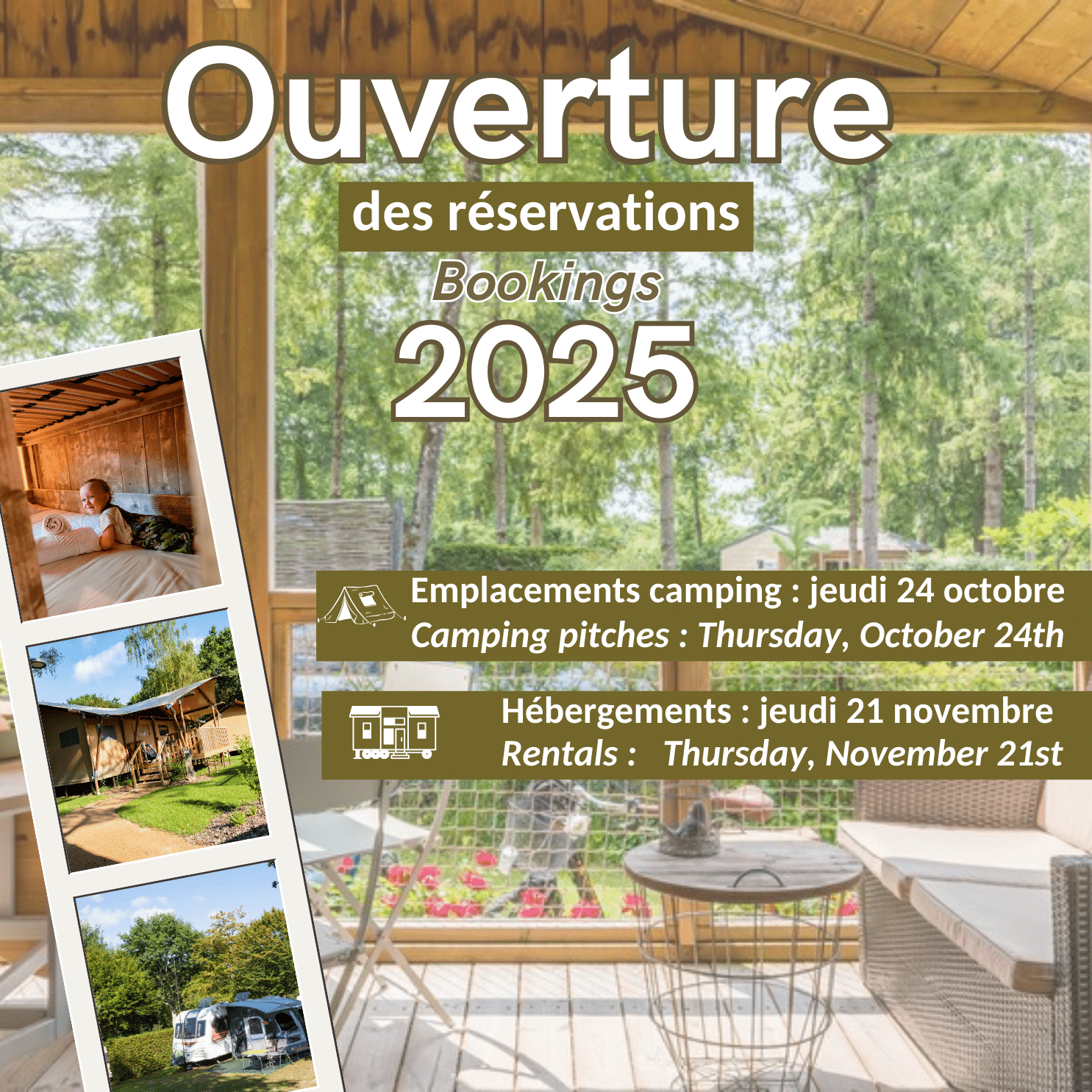 Camping La Garangeoire - Ouverture des réservations 2025